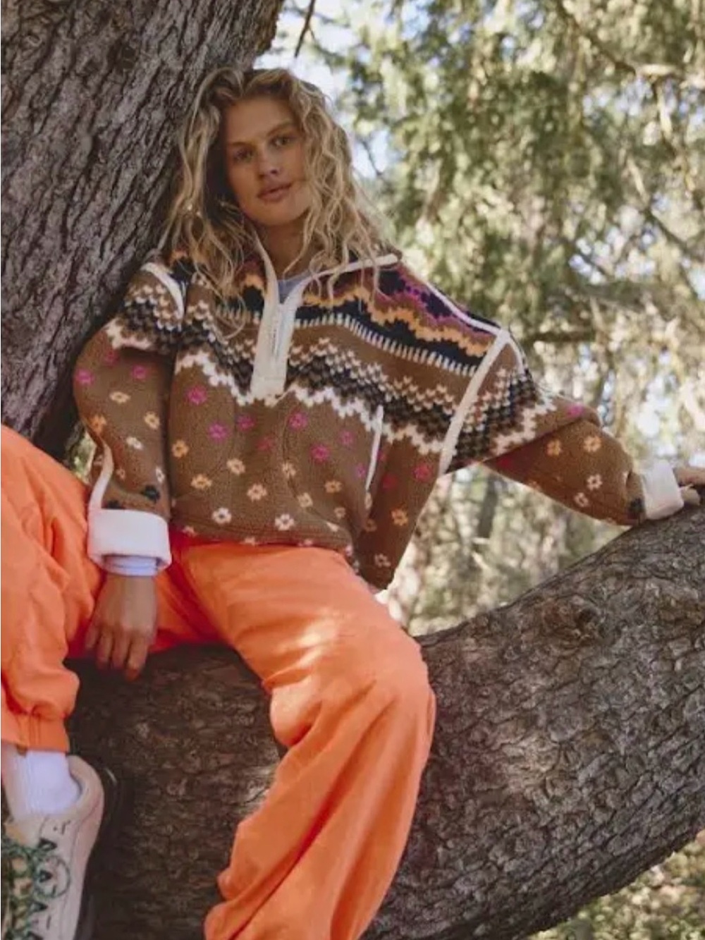 Free People Fp Movement Printed Mountain High Fleece